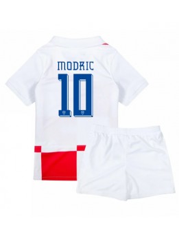 Billige Kroatia Luka Modric #10 Hjemmedraktsett Barn EM 2024 Kortermet (+ Korte bukser)